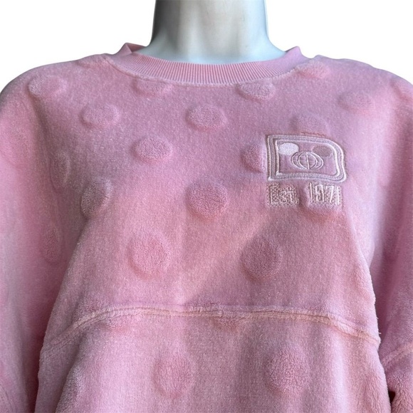 Walt Disney World Piglet Fuzzy Polka Dot Spirit Jersey Womens XS Cozy Aurora - Picture 5 of 5